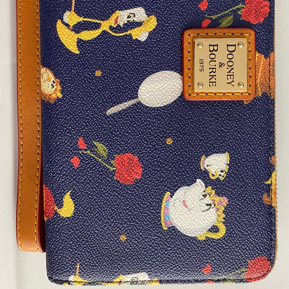 Dooney & Bourke Disney Beauty and the Beast Clutch Wristlet Wallet